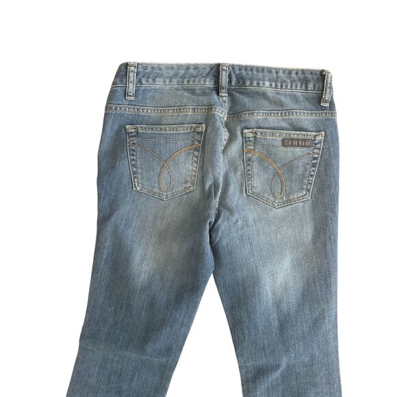 CALVIN KLEIN Light Wash Bootcut Jeans Size 4 / 27” - Picture 6 of 8
